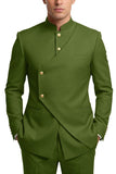Single Breasted Coffee 2 Piece Men's Prom Suits
