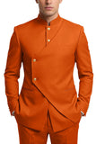 Single Breasted Coffee 2 Piece Men's Prom Suits