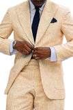 Peak Lapel Single Breasted Light Blue 2 Piece Men's Party Suits