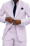 Peak Lapel Single Breasted Light Blue 2 Piece Men's Party Suits
