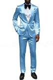 2 Piece Champagne Shawl Lapel One Button Men's Prom Suits