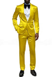 2 Piece Champagne Shawl Lapel One Button Men's Prom Suits