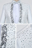 Black Shawl Lapel One Button Beaded Men's Prom Suits