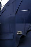 2 Piece Notch Lapel Dark Grey Single Breasted Men's Prom Suits