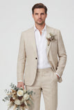 Sky Blue Peak Lapel One Button 2 Piece Men's Wedding Suits