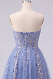 Sparkly Grey Blue Ruched Short Corset Homecoming Dress with Lace