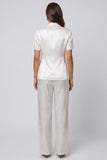 Ivory Peaked Lapel 2 Piece Single Buckle Women's Suits