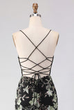 Yellow Bodycon Sheer Corset Floral Sequins Short Homecoming Dress with Lace Up Back