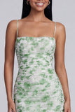 Light Green Mermaid Spaghetti Straps Formal Dress