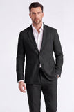 Beige Linen Notched Lapel Men's Jacket