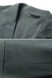 Black Notched Lapel Men's Blazer