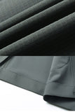 Black Notched Lapel Men's Blazer