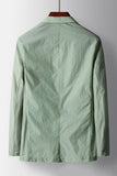 Sage Notched Lapel Single Breasted Sage Men's Blazer