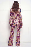 Sparkly Black Peak Lapel One Button Floral Sequins Women Suits