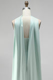 Mint Strapless Bodycon Corset Short Formal Dress with Slit