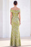 Mermaid Royal Blue Off the Shoulder Long Mother Of the Bride Dress with 3D Flowers