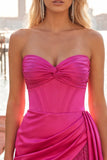 Burgundy Bodycon Sweetheart Corset Ruched Fringed Lace Up Back Homecoming Dress