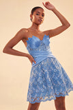A-Line Green Sweetheart Corset Sequins Homecoming Dress with Lace Up Back
