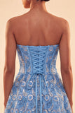 A-Line Green Sweetheart Corset Sequins Homecoming Dress with Lace Up Back