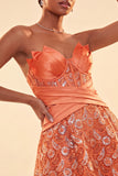 A-Line Green Sweetheart Corset Sequins Homecoming Dress with Lace Up Back