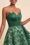Sky Blue A-Line Sweetheart Sequins Lace Up Back Homecoming Dress with Sash