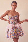 Sage Green Sweetheart Corset A-Line Short Homecoming Dress with Sequins