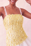Pink Bodycon Ruffled Short Sequin Homecoming Dress with Lace Up Back