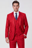 Black Shawl Lapel 3 Piece One Button Men's Prom Suits