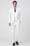 Black Shawl Lapel 3 Piece One Button Men's Prom Suits