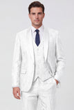 Black Shawl Lapel 3 Piece One Button Men's Prom Suits