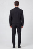 Black 2 Piece One Button Men's Prom Suits