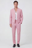 Black 2 Piece One Button Men's Prom Suits