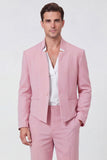 Black 2 Piece One Button Men's Prom Suits