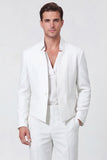Black 2 Piece One Button Men's Prom Suits