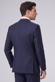 Dark Navy 2 Piece Peak Lapel One Button Men's Prom Suits
