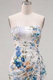 Black Red Flower Sweetheart Ruched Floral Tight Short Homecoming Dress with Sash