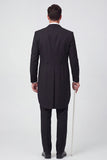 Black Peak Lapel 3 Piece Single Breasted Men's Prom Suits