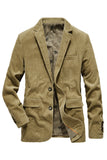 Notch Lapel Brown Single Breasted Men's Prom Blazer