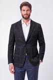 Brown Notch Lapel Single Breasted Men's Blazer Jacket