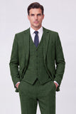 Brown Single Breasted 3 Piece Notch Lapel Men's Prom Suits