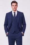 Brown Single Breasted 3 Piece Notch Lapel Men's Prom Suits