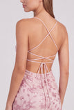 Pink Floral Bodycon Sequins Beaded Short Homecoming Dress with Lace Up Back