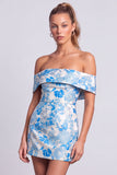 Green Strapless Floral Printed Bodycon Short Homecoming Dress