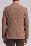 Khaki Notch Lapel Single Breasted 2‑Button Men's Blazer with Pockets