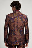 Single Breasted Notch Lapel Bronzer Men's Prom Blazer