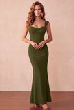 Black Mermaid Sweetheart Long Wedding Guest Dress