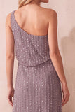 Fog A-Line One Shoulder Sequins Long Formal Dress