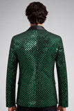 Shawl Lapel Emerald Green One Button Men's Prom Blazer