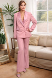 Blush Double Breasted 2 Piece Women's Formal Suit