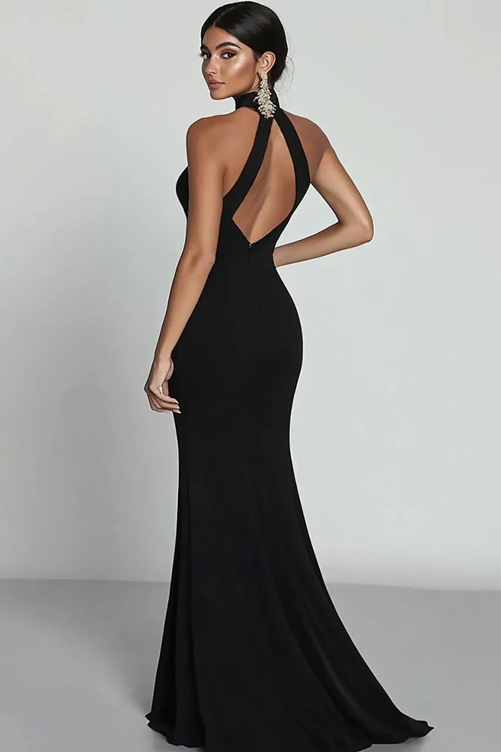 Zapaka Women Black Formal Dress With Slit Mermaid Halter Neck Evening Dresses Australia Black Tie Dress Satin Dress with Corset Top Black Tie Wedding Guest Dress ZAPAKA AU Zapaka Women Black Formal Dress With Slit Mermaid Halter Neck Evening Dresses Australia Black Tie Dress Satin Dress with Corset Top Black Tie Wedding Guest Dress ZAPAKA AU